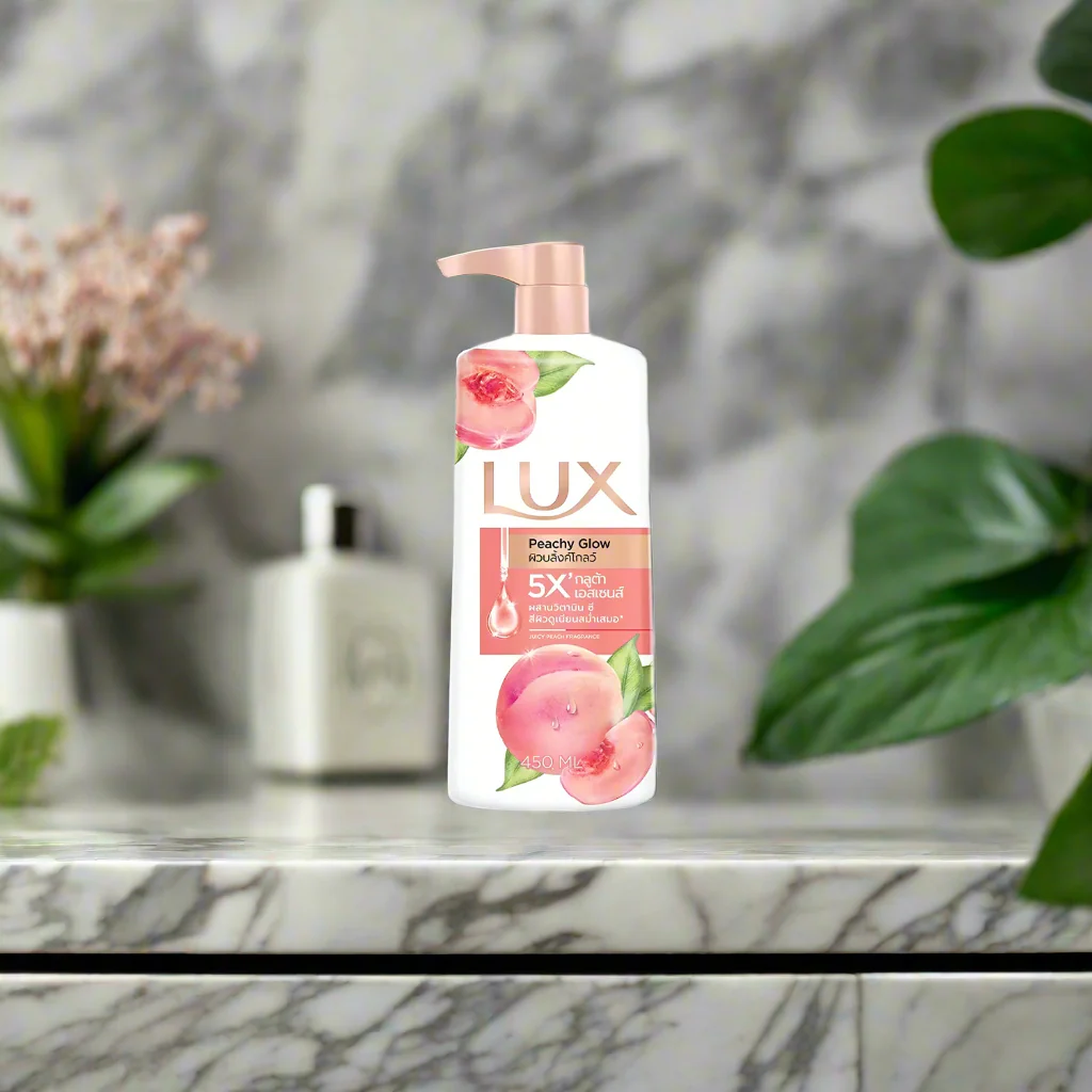 Lux Peachy Glow 5X Body Wash – 450ml - Image 4