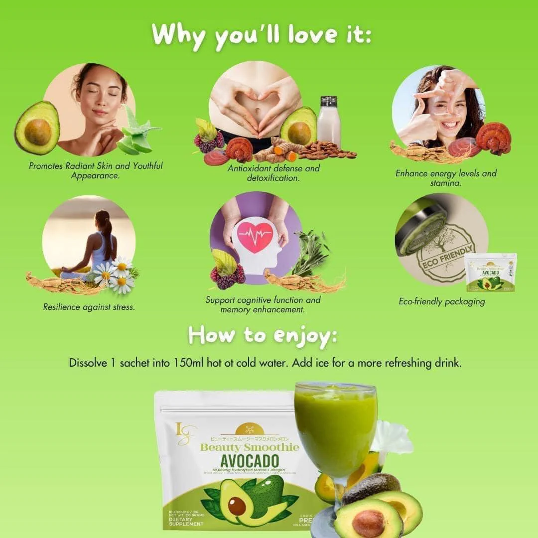 Luxe Beauty Smoothie Avocado - 210g - Image 6