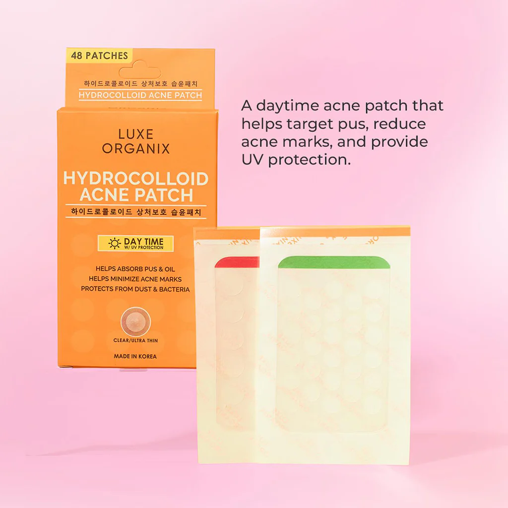 Luxe Organix Hydrocolloid Acne Patch – Day Time (48 Patches) - Image 10