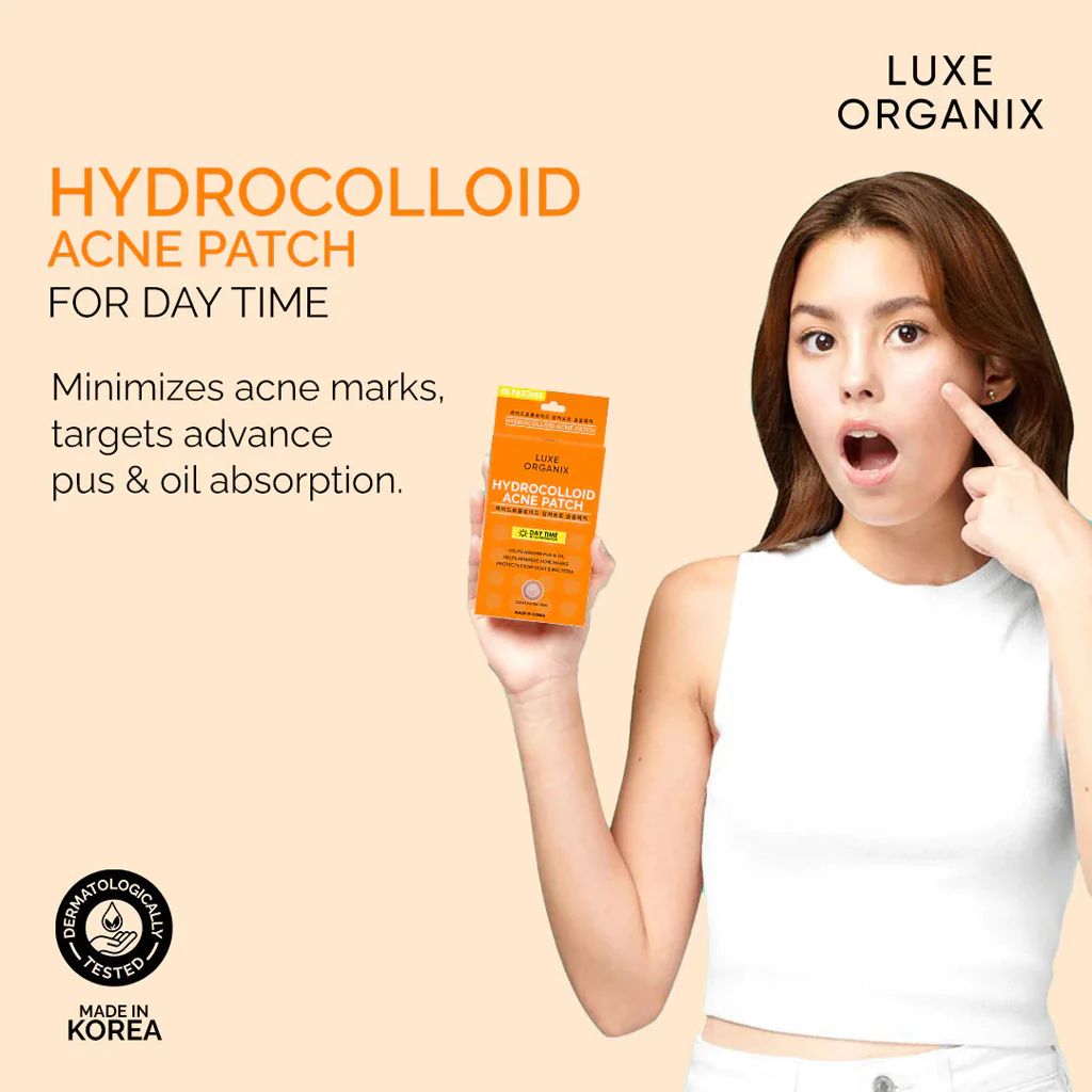 Luxe Organix Hydrocolloid Acne Patch – Day Time (48 Patches) - Image 3