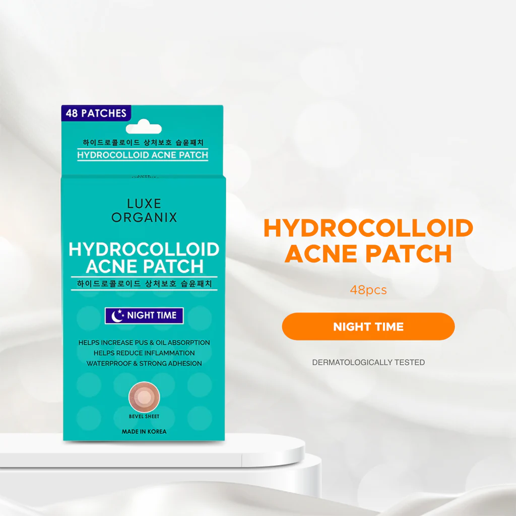 Luxe Organix Hydrocolloid Acne Patch – Night Time (48 Patches) - Image 11