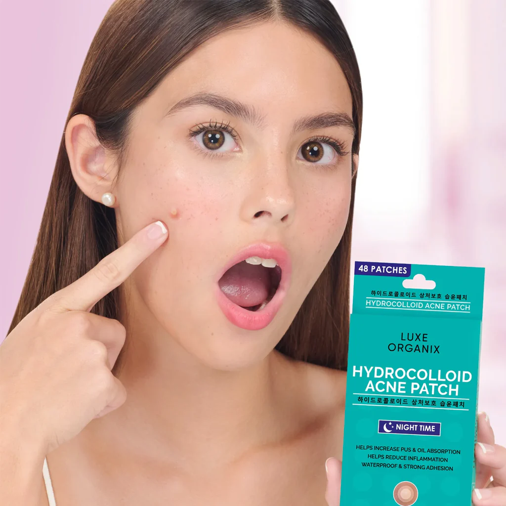 Luxe Organix Hydrocolloid Acne Patch – Night Time (48 Patches) - Image 2
