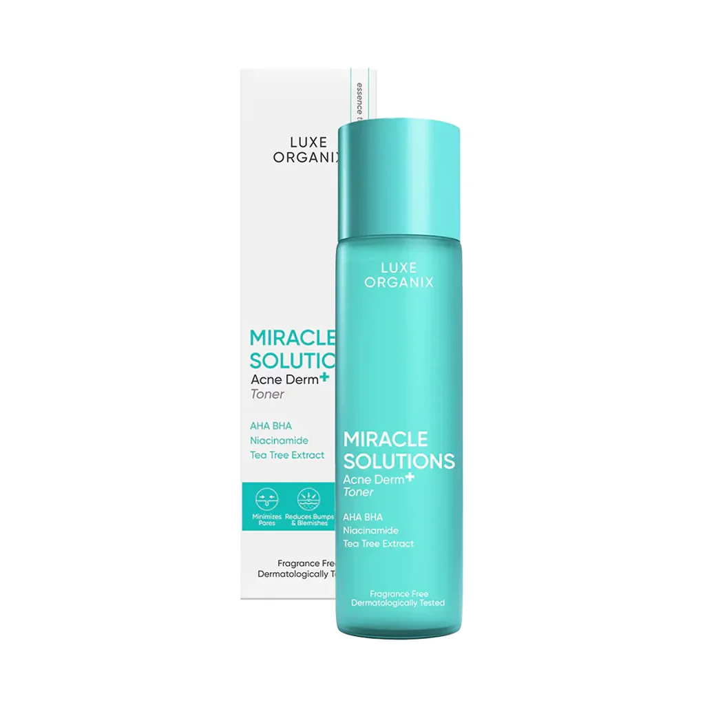 Luxe Organix Miracle Solutions Acne Derm+ Toner – 150ml - Image 4