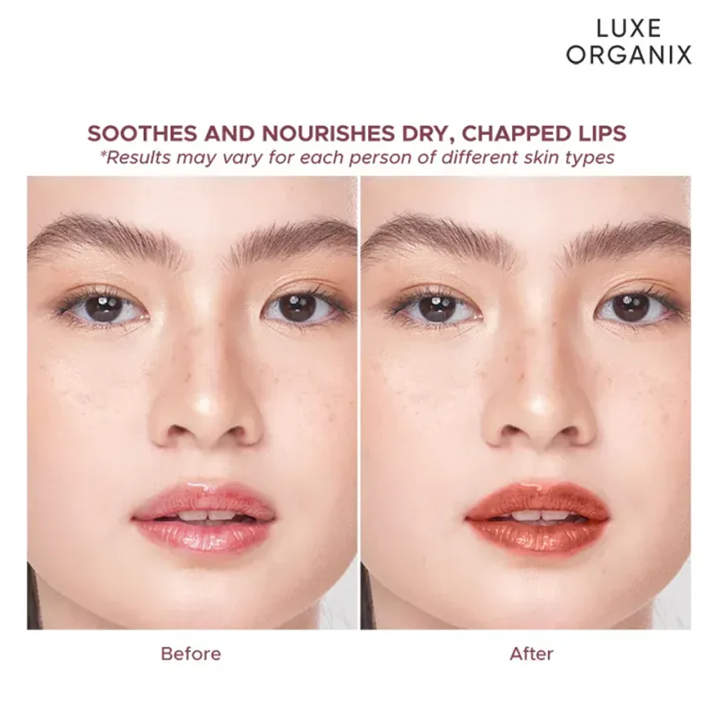 Luxe Organix Panthenol Therapy 24H Lip Serum – Honey Glaze (10g) - Image 3