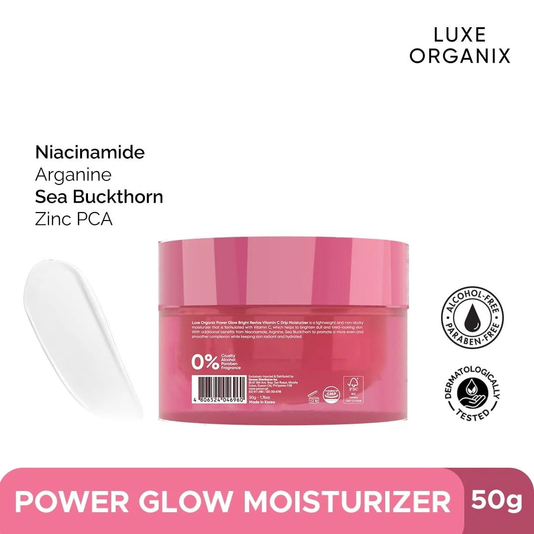 Luxe Organix Power Glow Bright Revive Vitamin C Drip Moisturizer 50g - Image 4