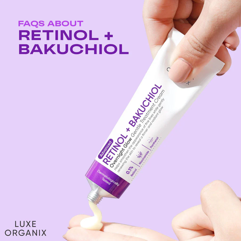 Luxe Organix Retinol + Bakuchiol Overnight Glow Gentle Treatment Cream - 30g - Image 9