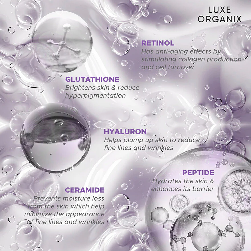 Luxe Organix Retinol + Gluta Youthful Radiance Whitening Serum Lotion - 350ml - Image 10