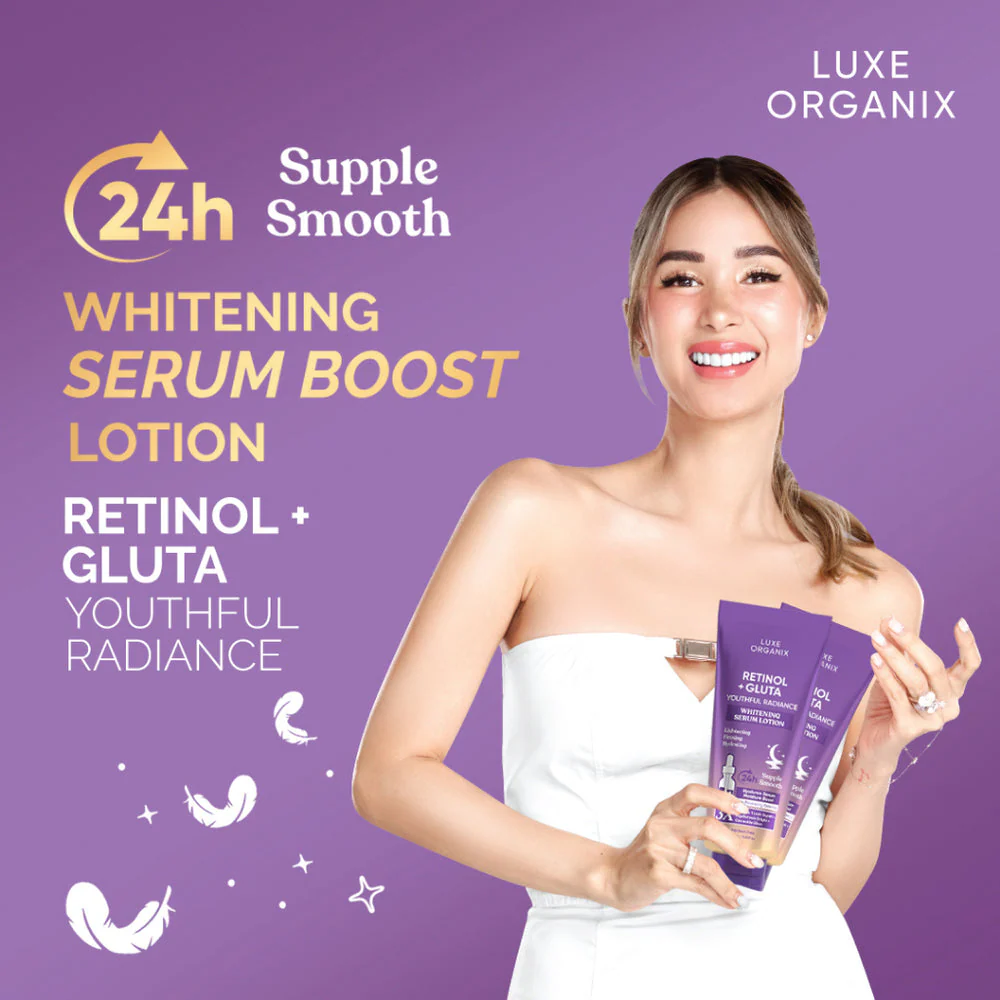 Luxe Organix Retinol + Gluta Youthful Radiance Whitening Serum Lotion - 350ml - Image 5