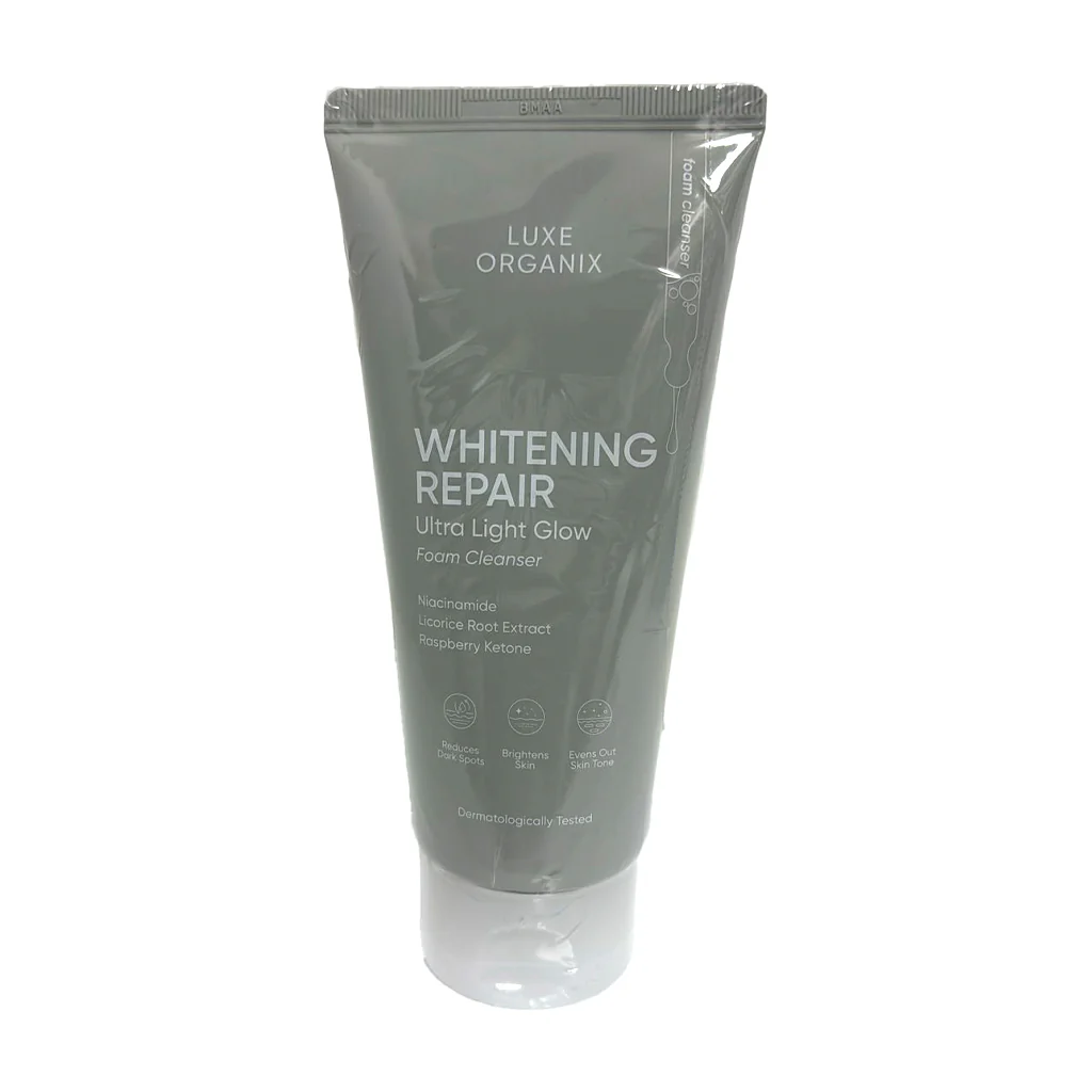 Luxe Organix Whitening Repair Ultra Light Glow Foam Cleanser – 150ml - Image 8