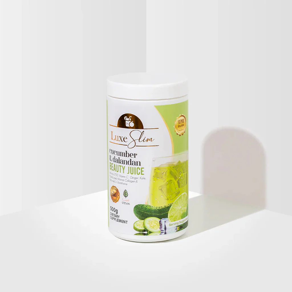 Luxe Slim Cucumber & Dalandan Beauty Juice Jar – 500g - Image 3