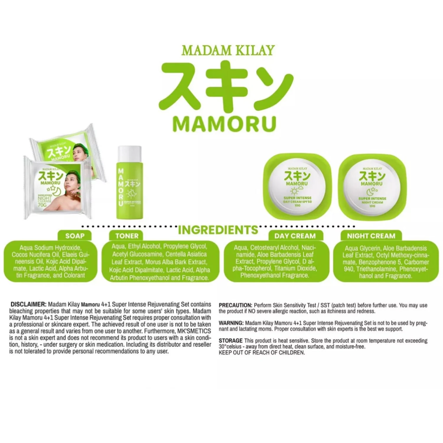 Madam Kilay Mamoru 4+1 Super Intense Rejuvenating Set - Image 9
