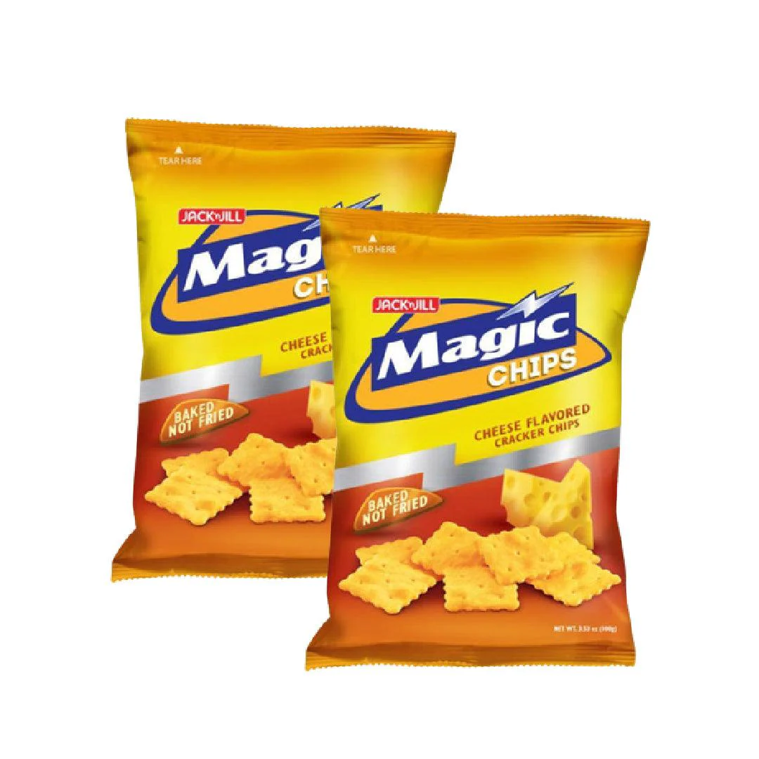 Magic Chips Cheese Baked - Jack N Jill 100g x 2 Pcs