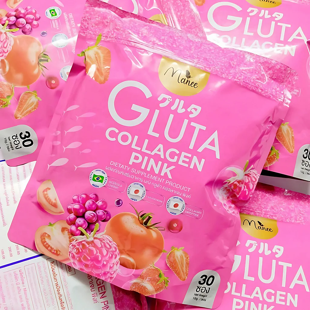 Manee Gluta Collagen Pink – 30 Sachets × 10g Each - Image 15