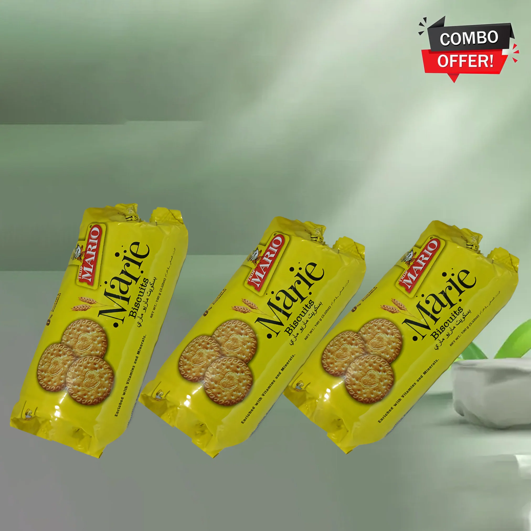 Mario Marie Biscuits – 100g × 3 Combo - Image 2