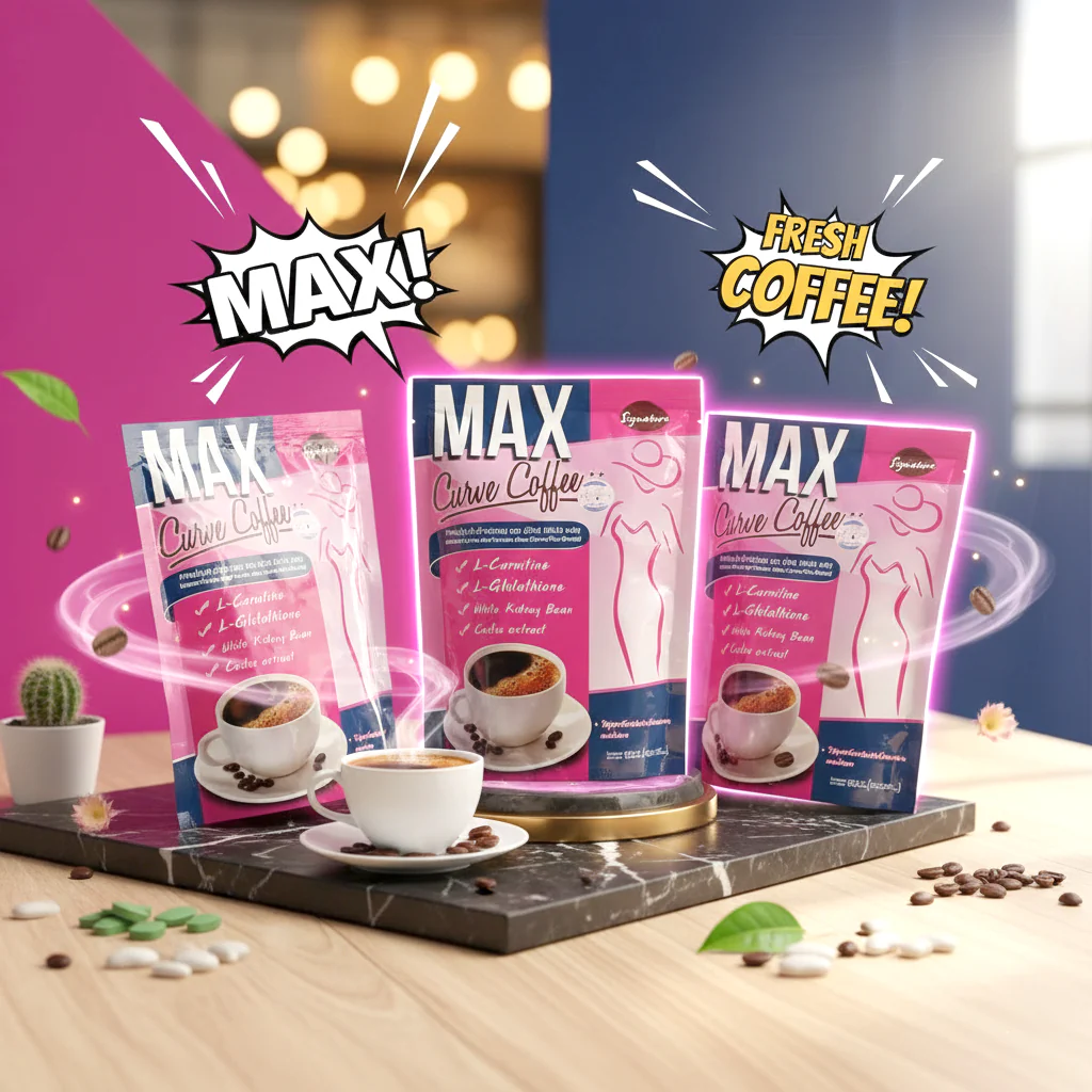 Max Curve Coffee Plus β Instant Coffee Mix Powder (3 Pcs Combo Pack) - Image 2