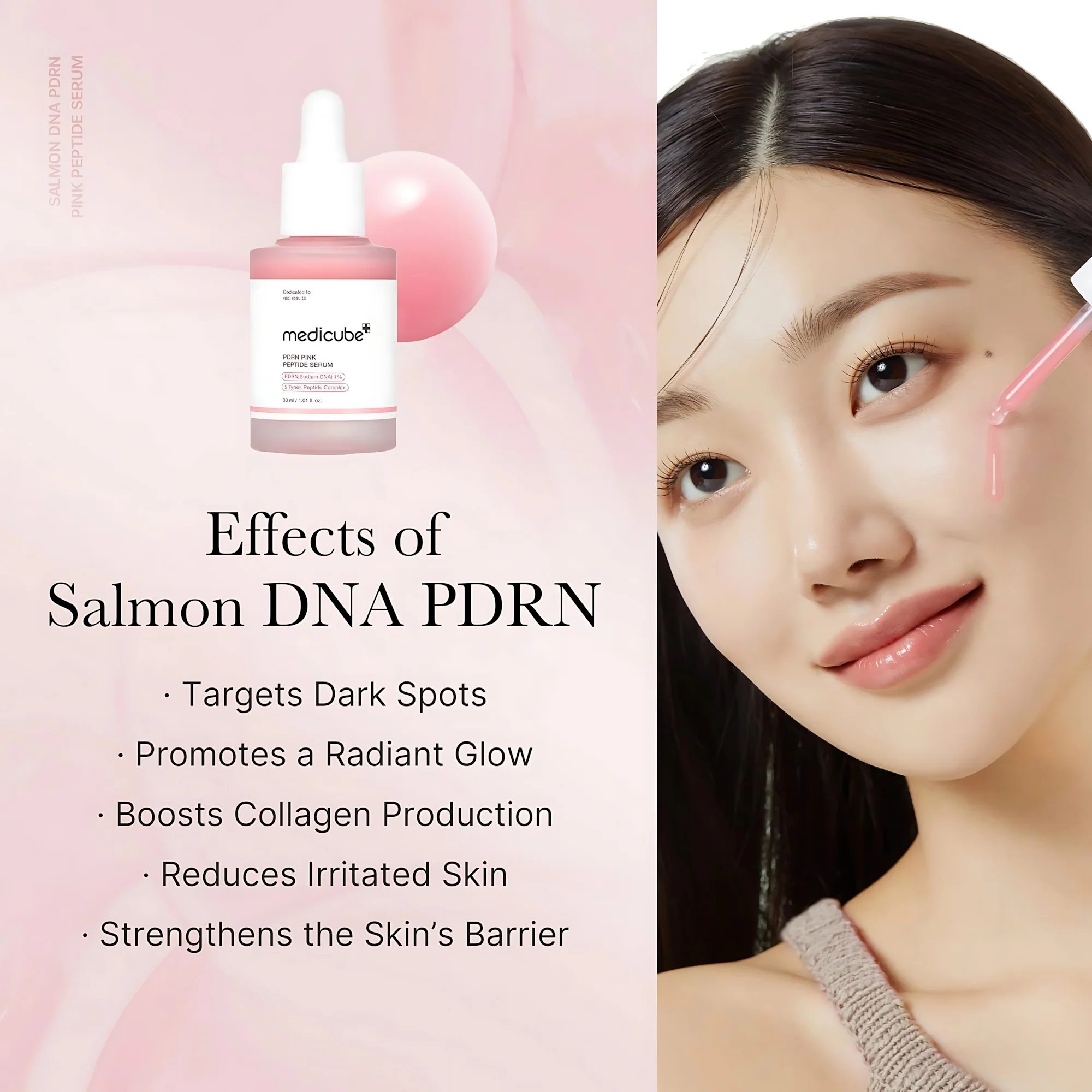 Medicube PDRN Pink Peptide Serum - 30ml - Image 2