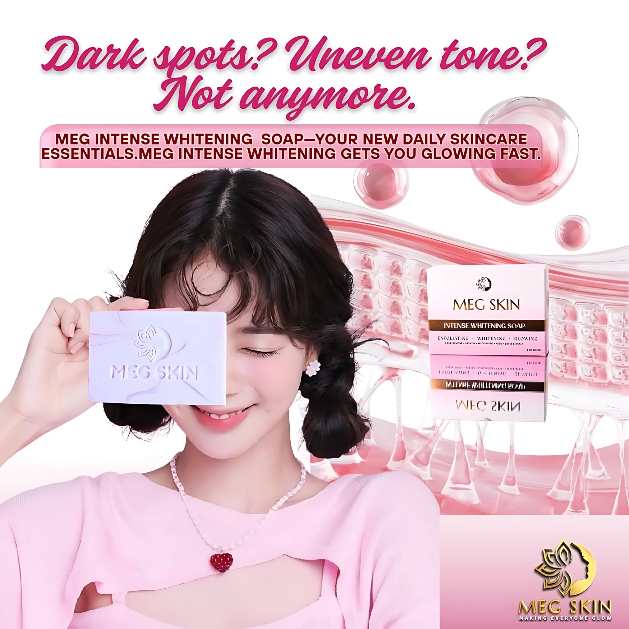 MEG SKIN Intense Whitening Soap – 150g (BUY 1 GET 1 OFFER) - Image 12