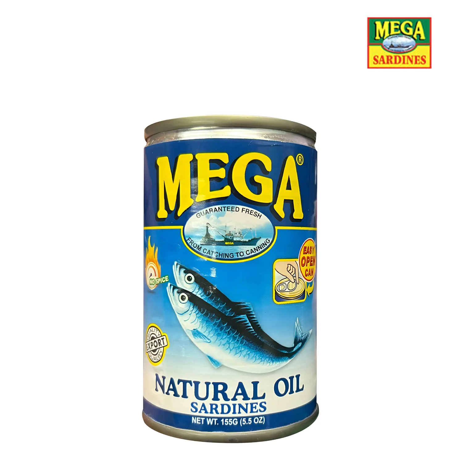 Mega Sardines in Natural Oil - 155g - Image 4