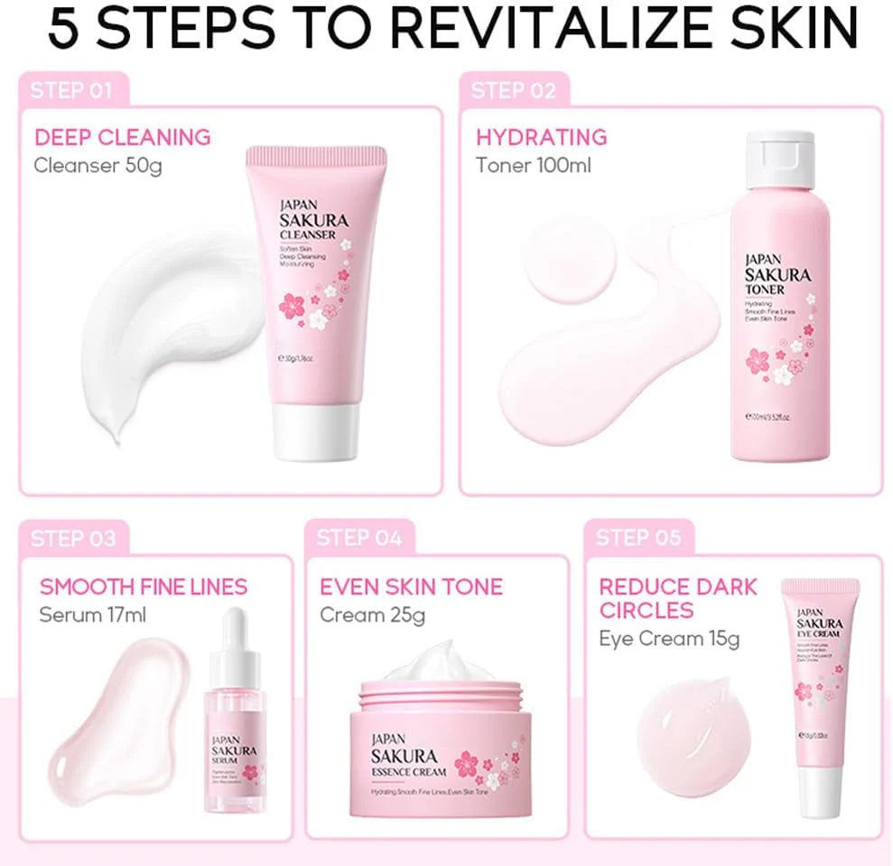 MEMI Japan Sakura Skin Care Set - Image 2