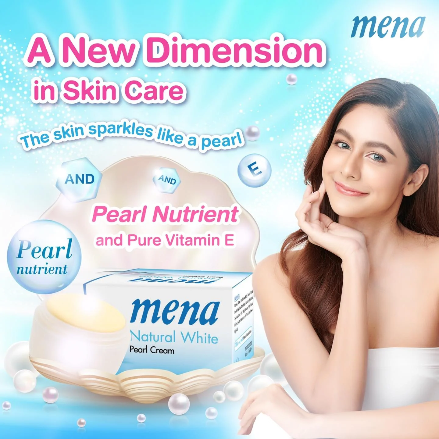 Mena Natural White Pearl Cream - Image 2