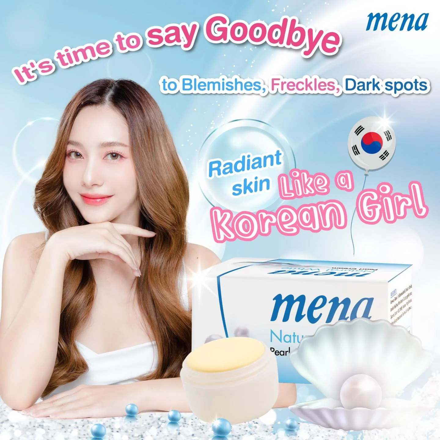 Mena Natural White Pearl Cream - Image 3