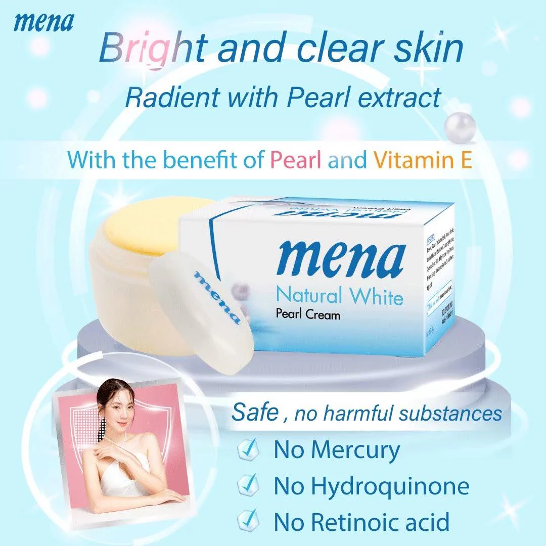 Mena Natural White Pearl Cream - Image 4