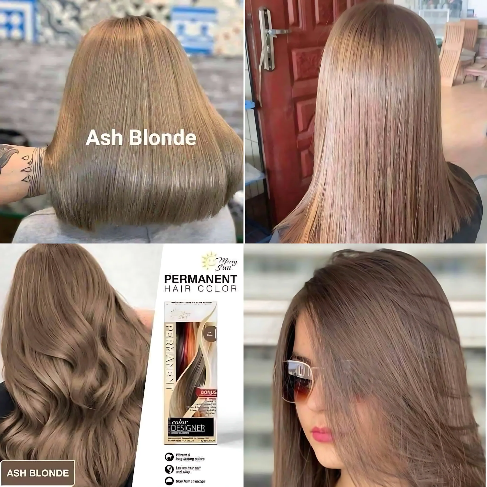 MerrySun Permanent Hair Color - Ash Blonde - Image 5
