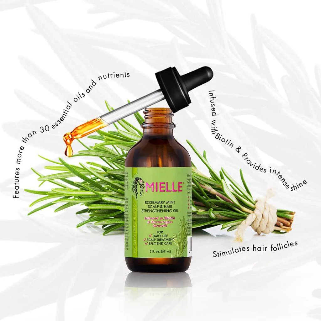 Mielle Organics Rosemary Oil Mint Scalp and Hair Strengthening Oil - 59ml - Image 3