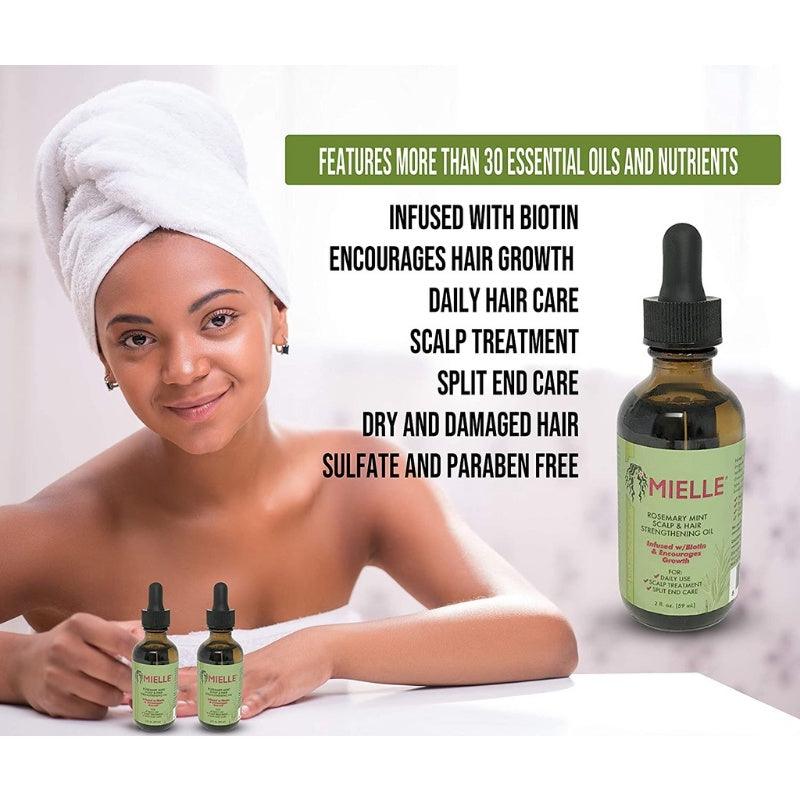 Mielle Organics Rosemary Oil Mint Scalp and Hair Strengthening Oil - 59ml - Image 7