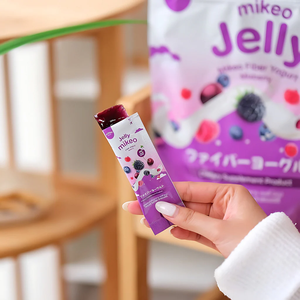 Mikeo Jelly Fiber Yogurt Mixberry – 15g x 30 Sachets - Image 9