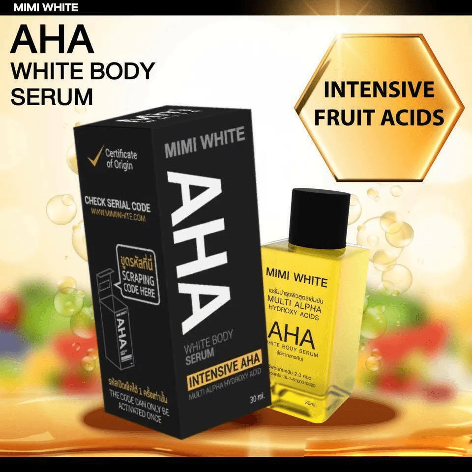 Mimi White AHA Brightening Body Serum - 30ml - Image 4