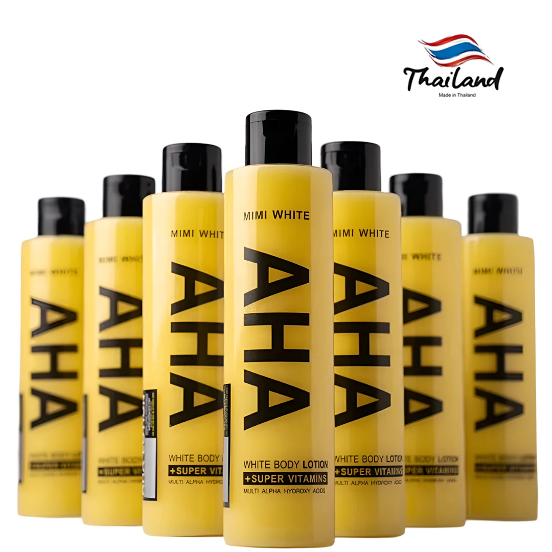 Mimi White AHA White Body Lotion + Super Vitamins Multi Alpha Hydroxy Acids - 200ml - Image 4