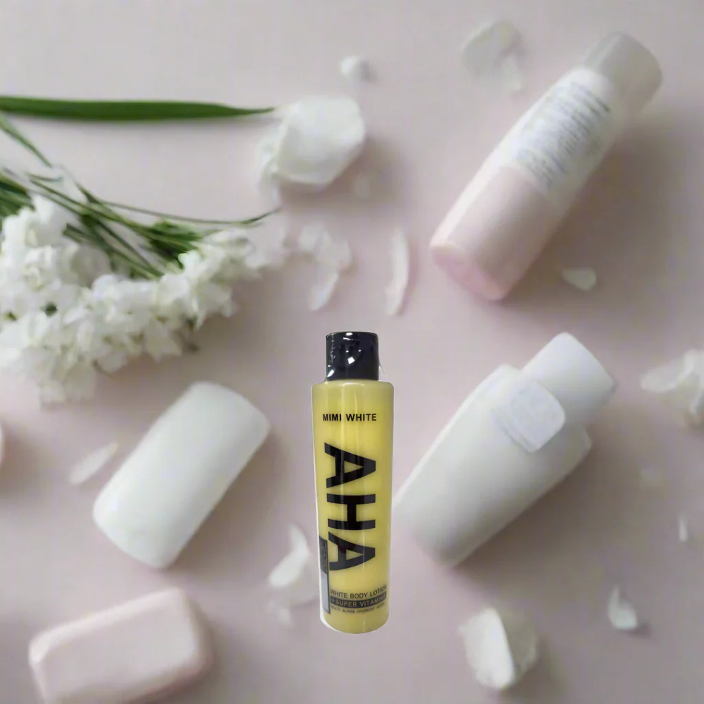 Mimi White AHA White Body Lotion + Super Vitamins Multi Alpha Hydroxy Acids - 200ml - Image 7