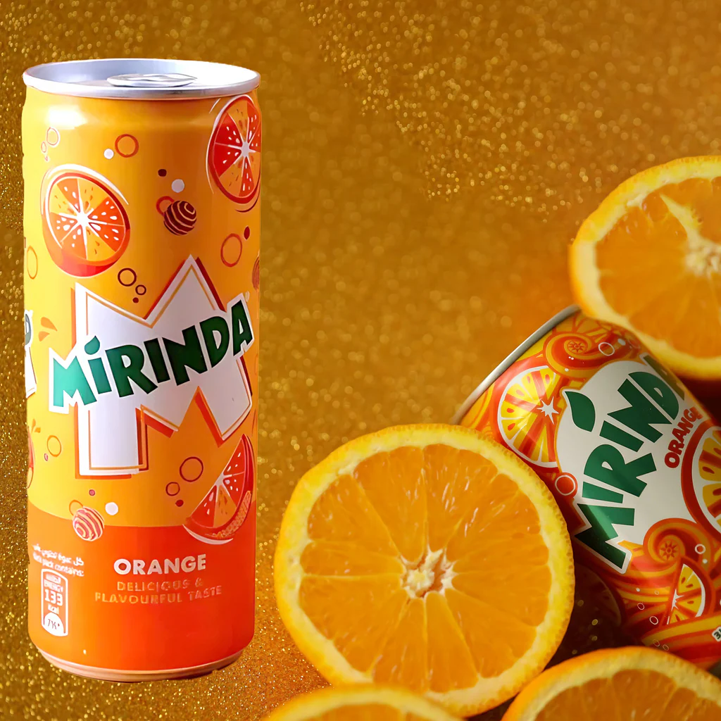 Mirinda Orange Carbonated Soft Drink – 330ml Can - Image 10