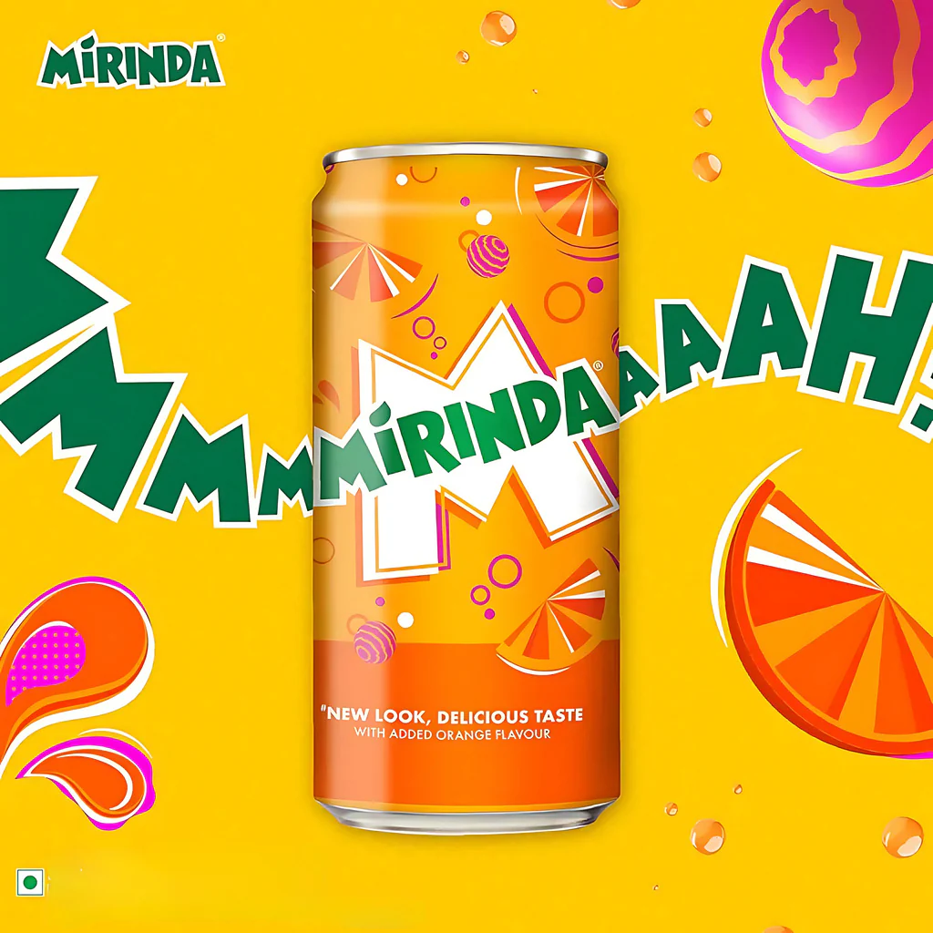 Mirinda Orange Carbonated Soft Drink – 330ml Can - Image 6
