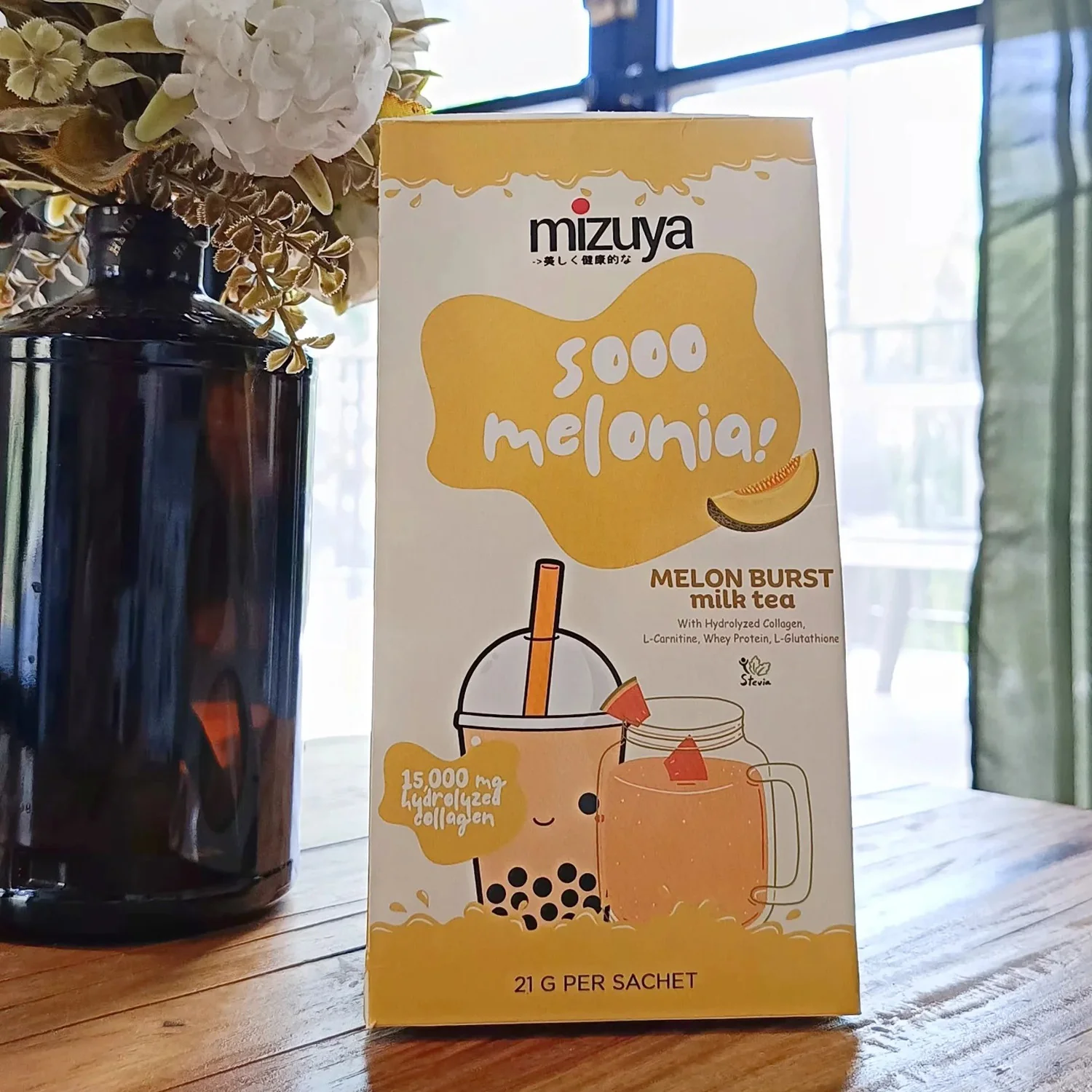 Mizuya Sooo Melonia! Melon Burst Milk Tea - 21g × 10 Sachets - Image 8