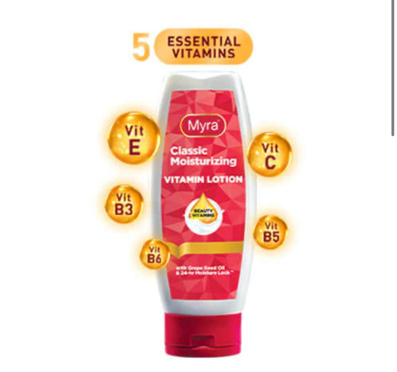 Myra Classic Moisturizing Vitamin Lotion 200ml - Image 2