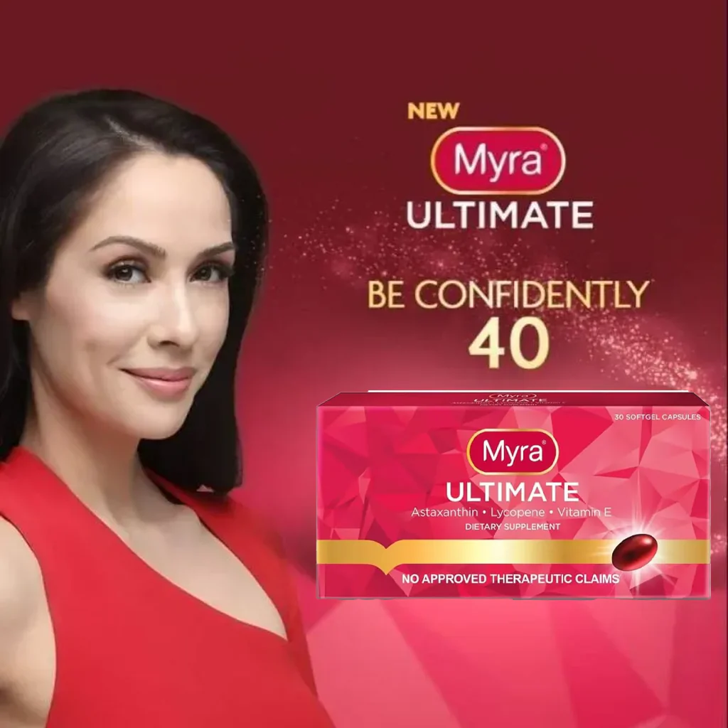 Myra Ultimate with Astaxanthin, Lycopene & Vitamin E - 30 Softgel Capsules - Image 2