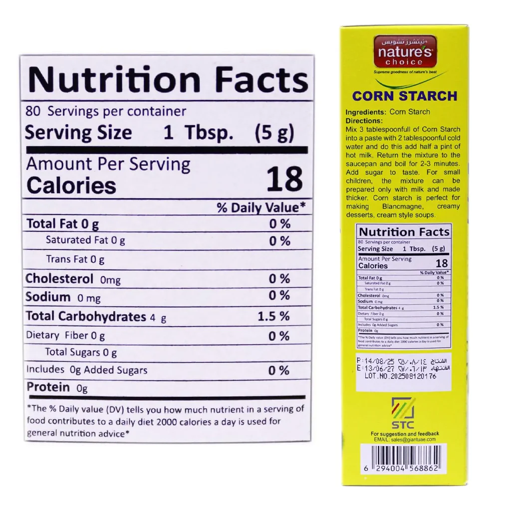 Nature’s Choice Corn Starch – 400g - Image 3
