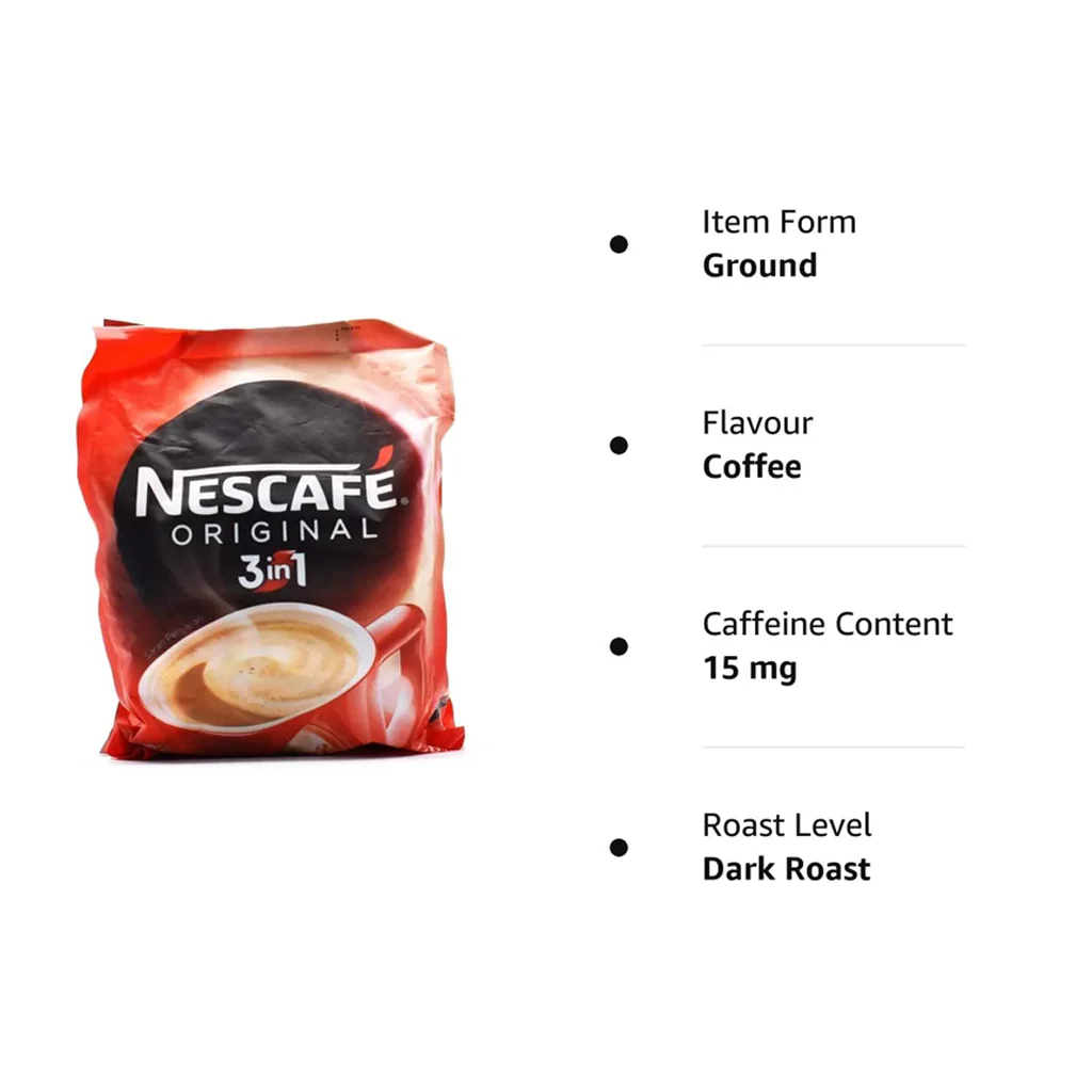 Nescafé 3-in-1 Original Creamy Soluble Coffee 30 Sachets × 17.5g (525g Total) - Image 3
