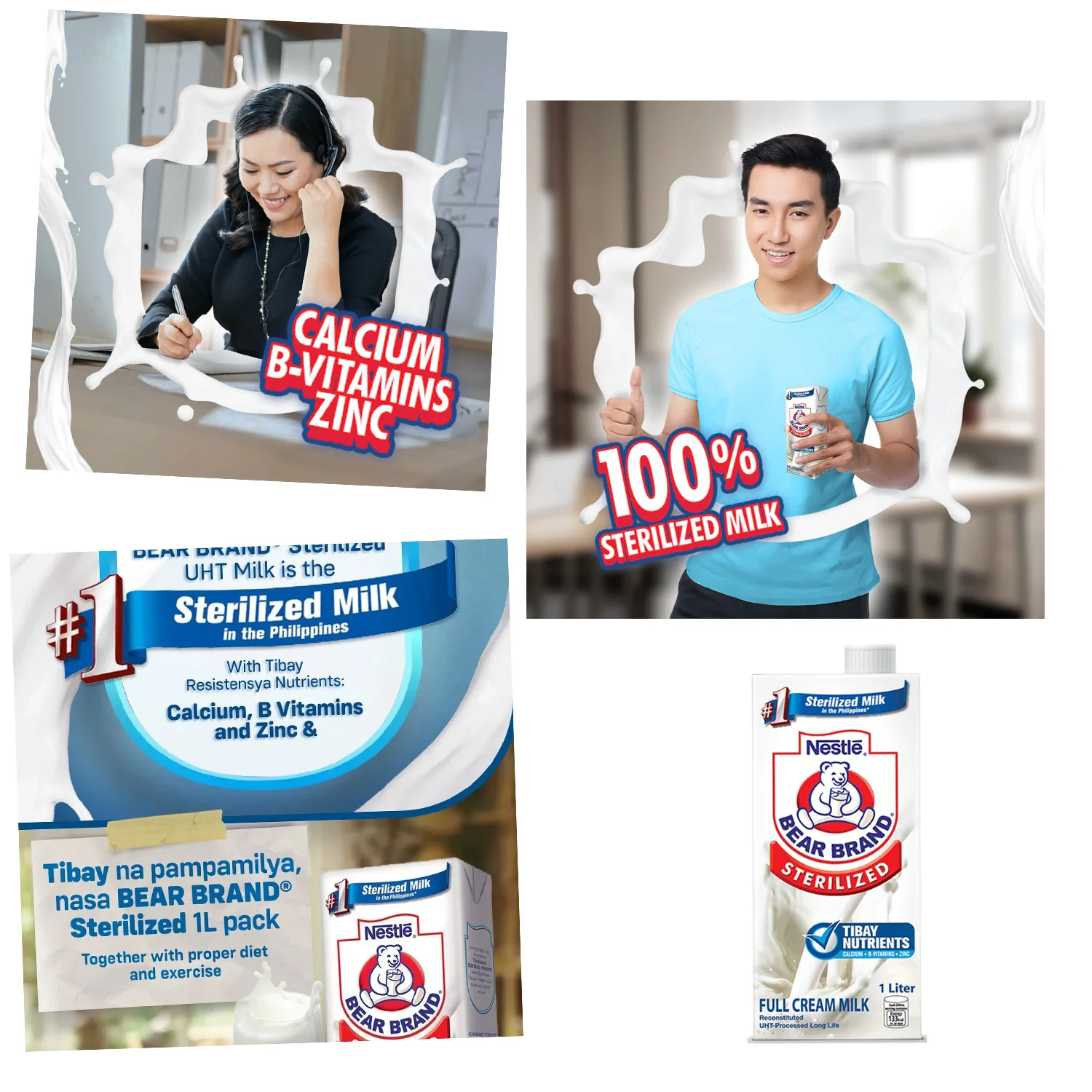 Nestle Bear Brand Sterilized Full Cream Milk - 1L - Image 5