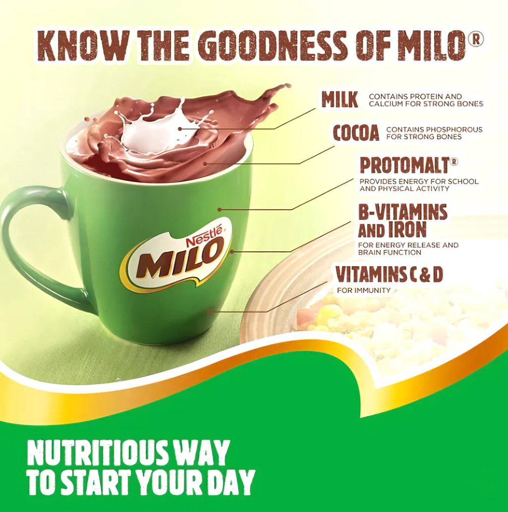 Nestle Milo Chocolate Malt Drink Mix – 600g - Image 4