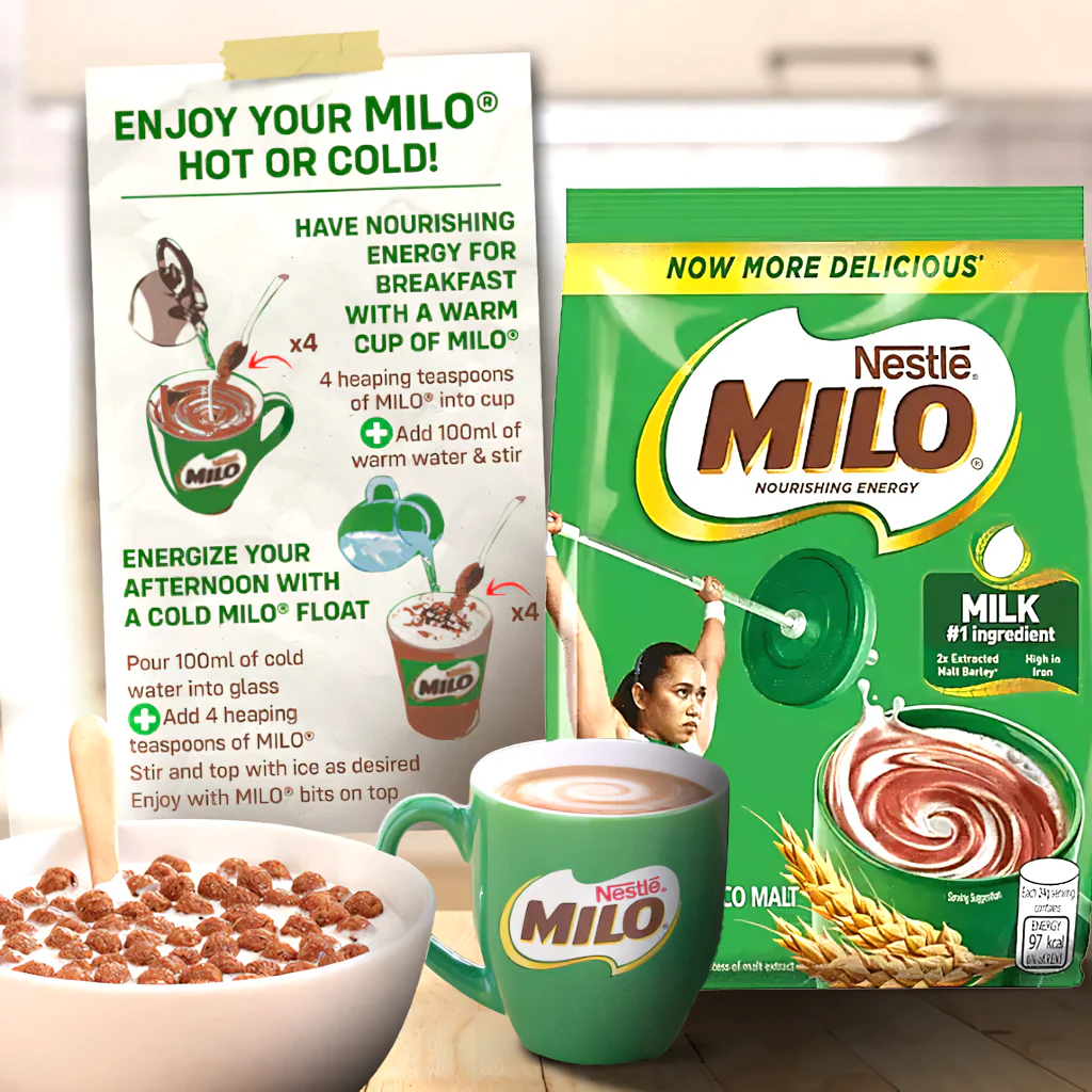 Nestle Milo Chocolate Malt Drink Mix – 600g - Image 5