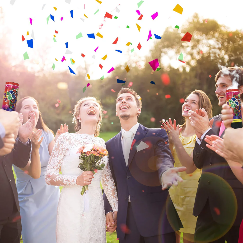 Party Popper Confetti Cannon – 20.5cm (2pcs) - Image 4