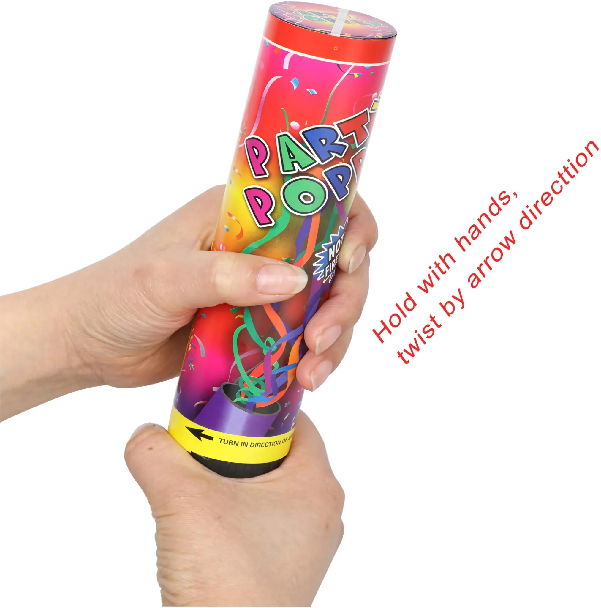 Party Popper Confetti Cannon – 20.5cm (2pcs) - Image 7