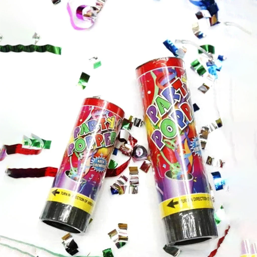 Party Popper Confetti Cannon – 20.5cm (2pcs)
