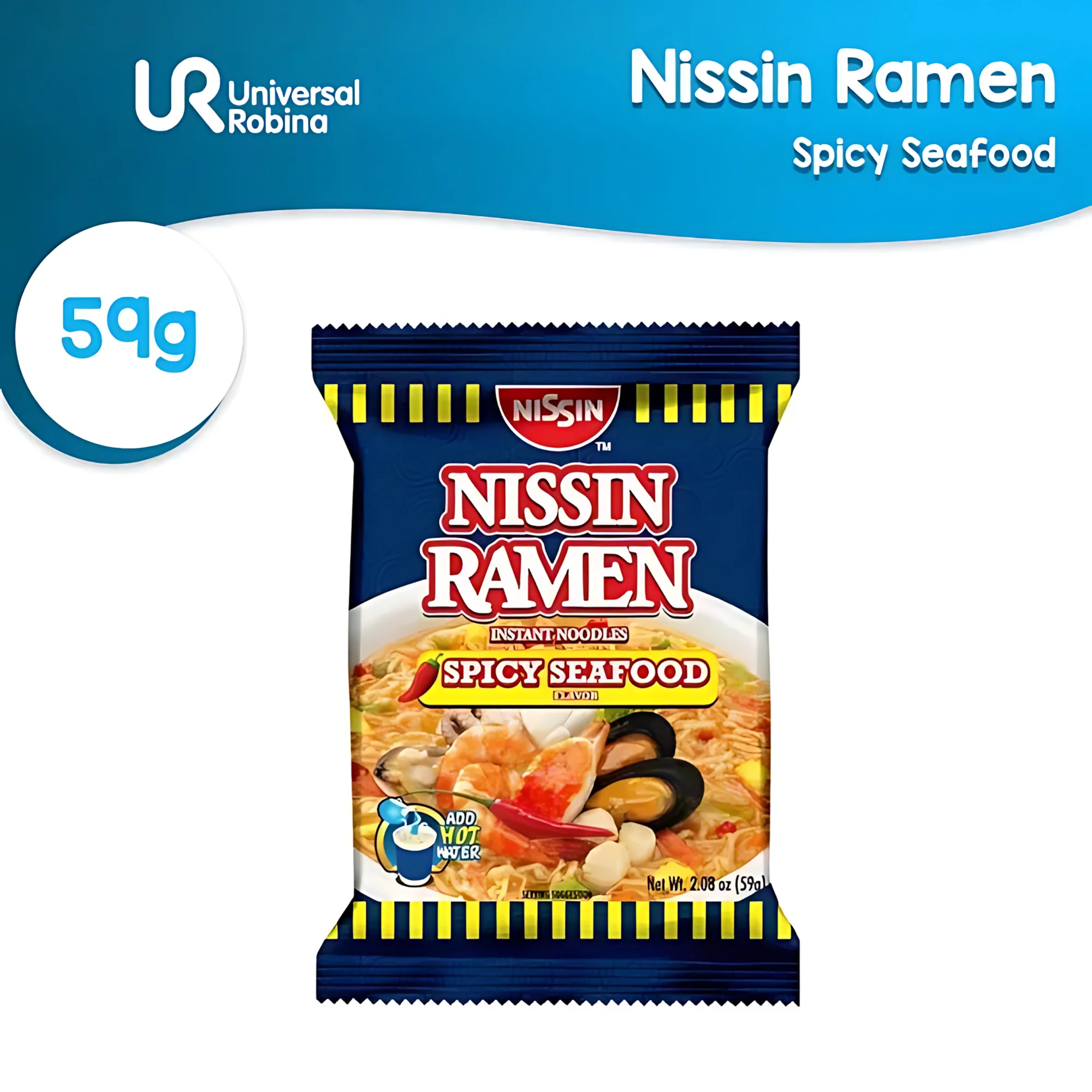 Nissin Ramen Instant Noodles – Spicy Seafood Flavor (59g) - Image 4