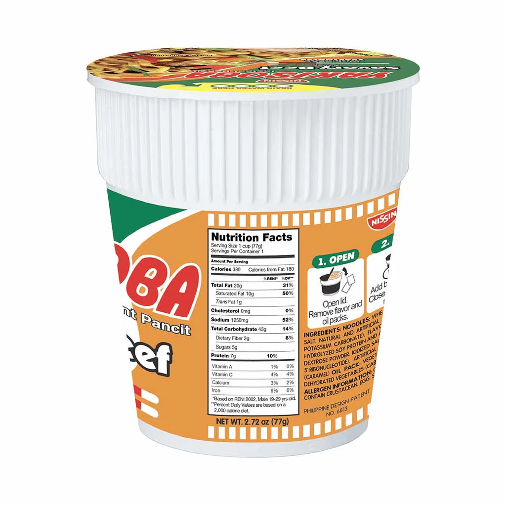 Nissin Yakisoba Cup Savoury Beef 77gm - Image 3