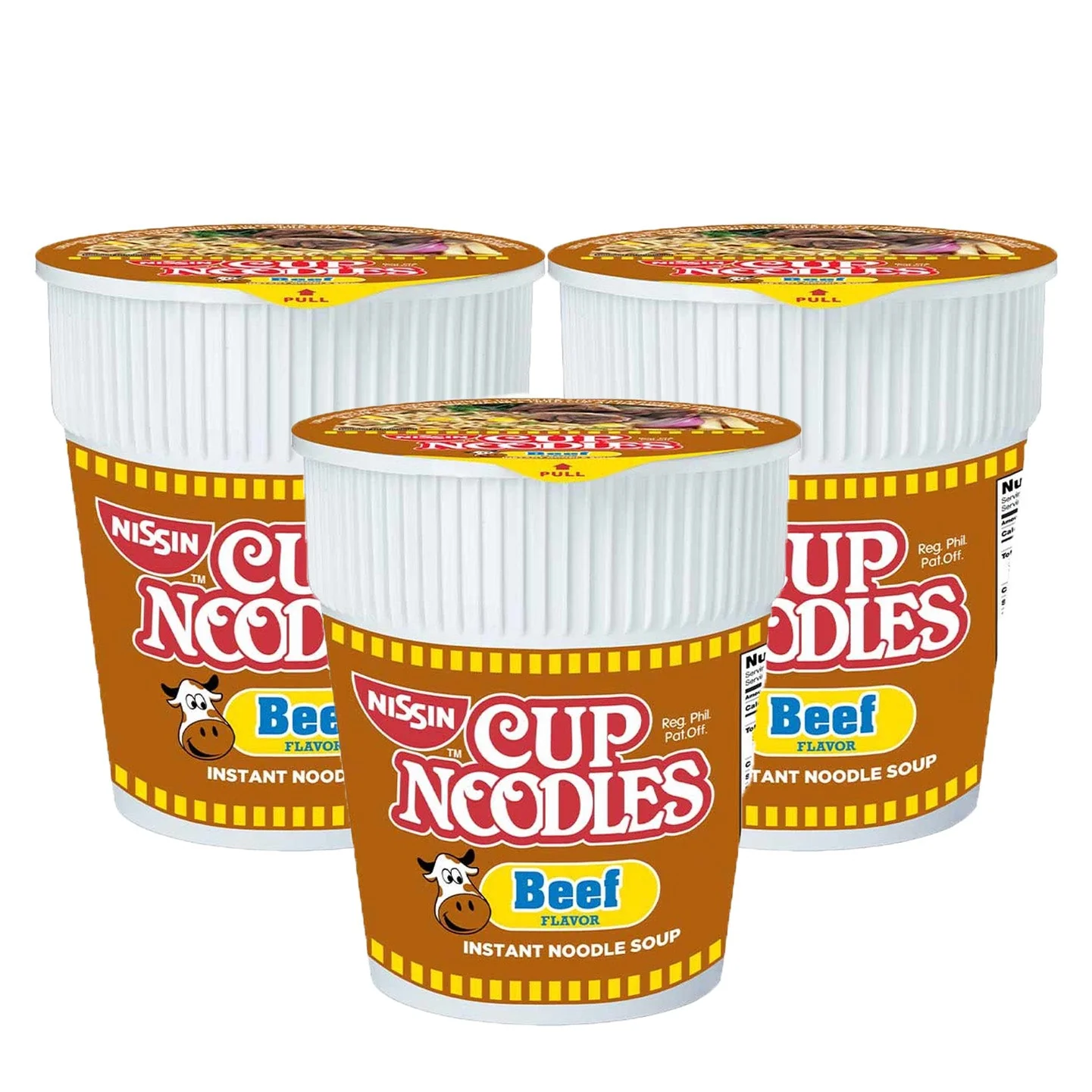 Nissins Cup Noodle Beef 60g (3 Pcs Combo Offer)