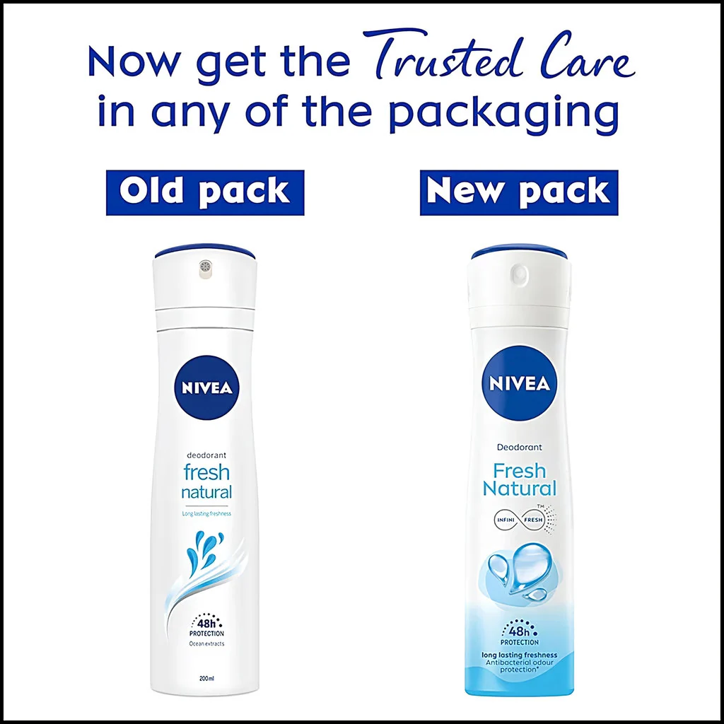 NIVEA Fresh Natural Deodorant – 48H Protection (150ml) - Image 3
